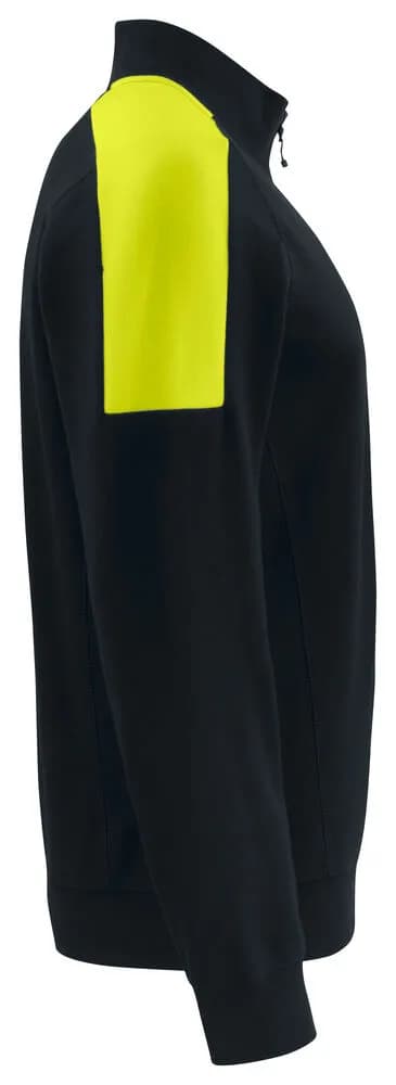 2128 SWEATSHIRT HALF ZIP - Schwarz/Gelb