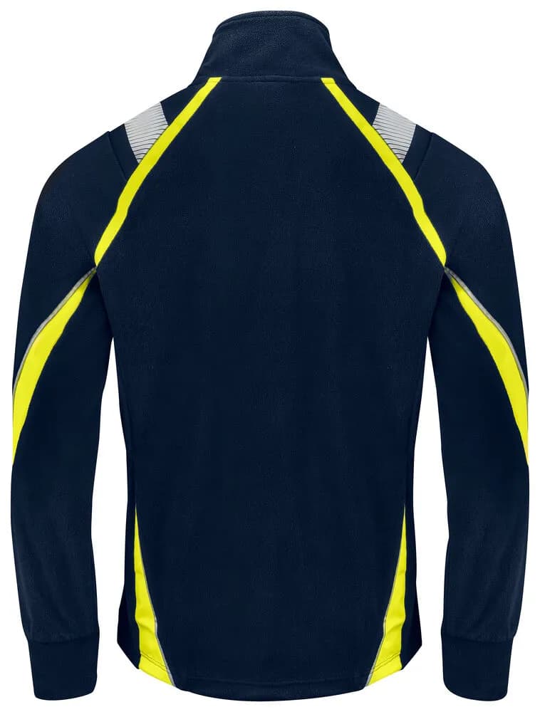 2328 MICROFLEECE-JACKE - Gelb/Marine