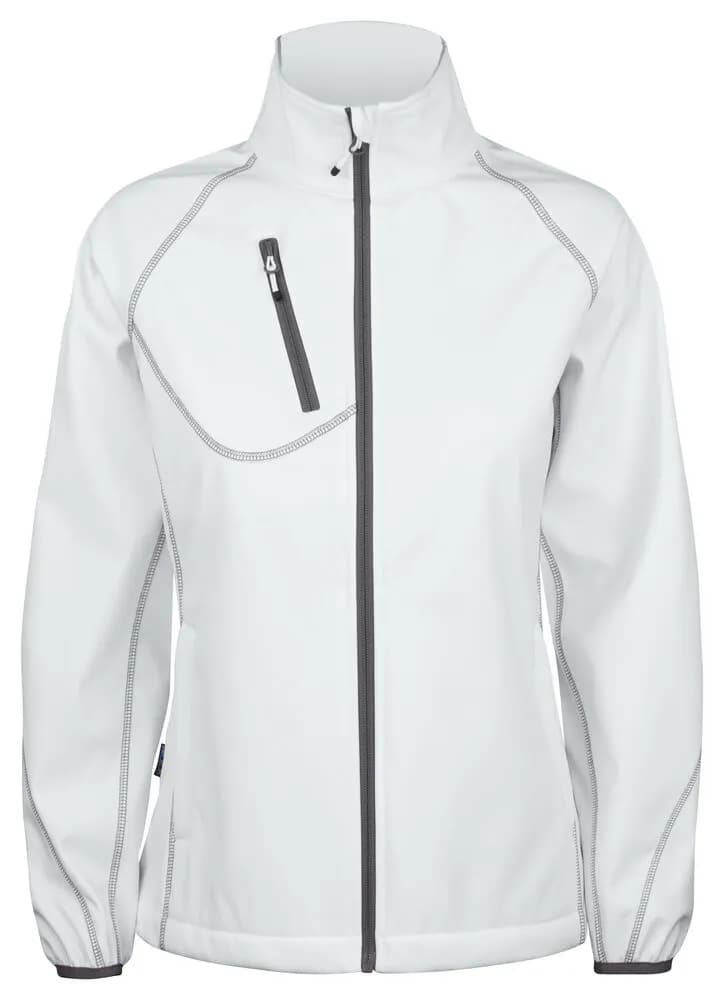 2423 DAMEN SOFTSHELL JACKE - Weiß