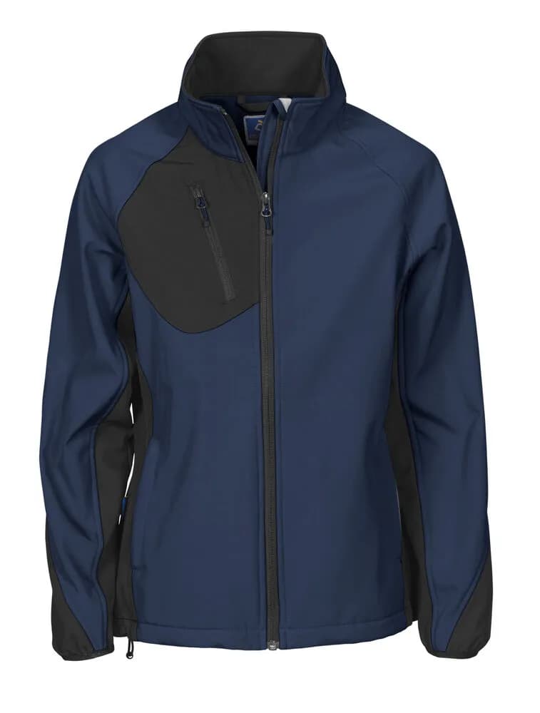 2423 DAMEN SOFTSHELL JACKE - Marine
