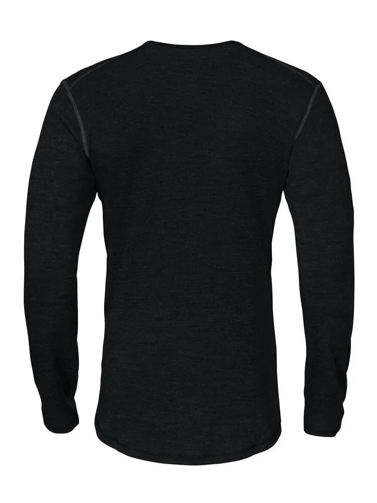 3106 MERINO UNTERHEMD - Schwarz
