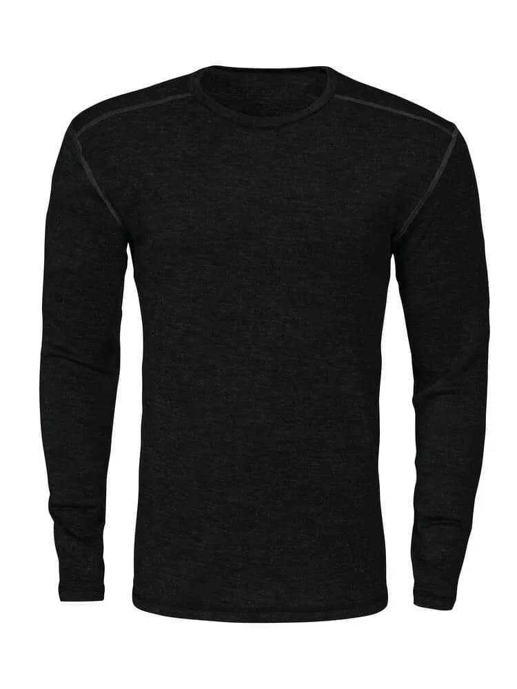 3106 MERINO UNTERHEMD - Schwarz