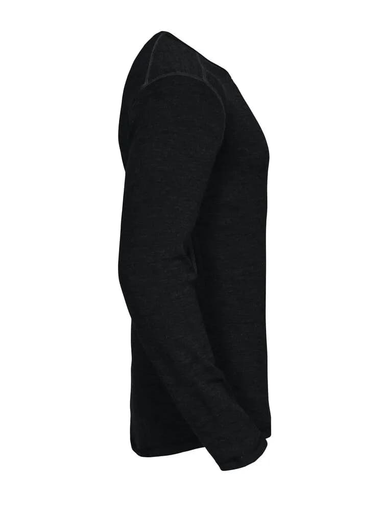 3106 MERINO UNTERHEMD - Schwarz