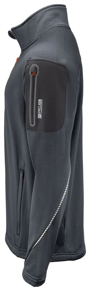 3319 MICROFLEECE-JACKE - Grau