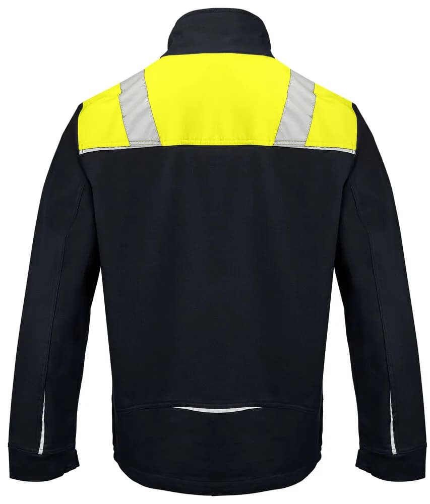 5437 JACKE 100% BAUMWOLLE - Gelb/Schwarz