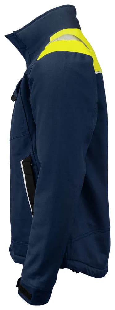 5438 GEFÜTTERTE JACKE 100% BAUMWOLLE - Gelb/Marine