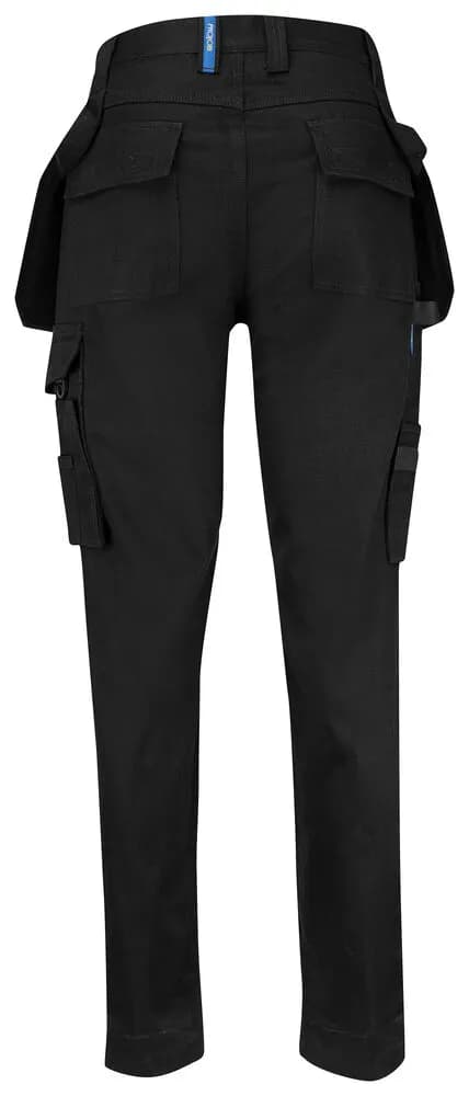 5563 DAMEN BUNDFALTENHOSE BAUMWOLLE DAMEN - Schwarz