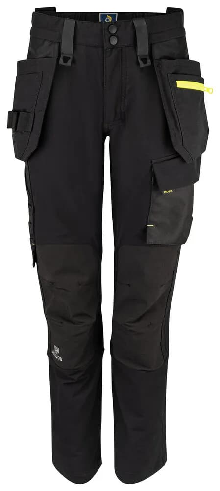 5564 BUNDFALTENHOSE STRETCH DAMEN - Schwarz