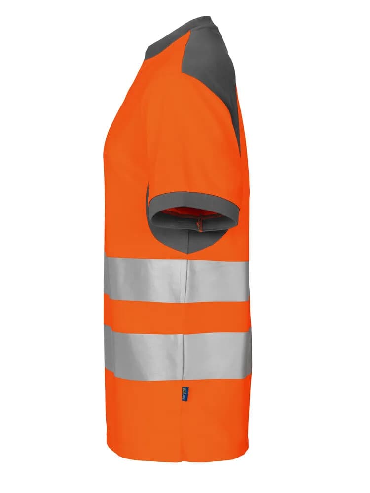 6009 T-SHIRT EN ISO 20471 KLASSE 2 - Orange/Grau