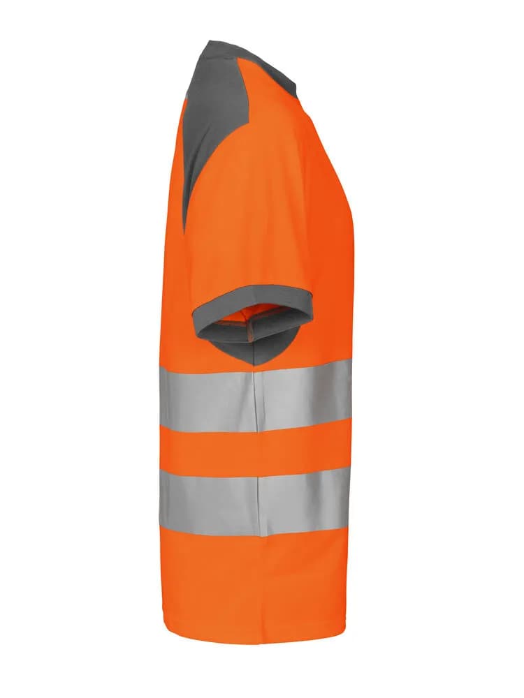 6009 T-SHIRT EN ISO 20471 KLASSE 2 - Orange/Grau