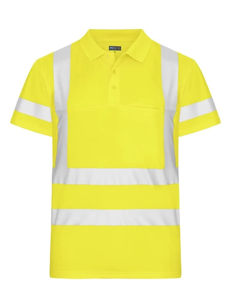 6040 POLO PIQUÉ EN ISO 20471 KLASSE 2/3 - Gelb