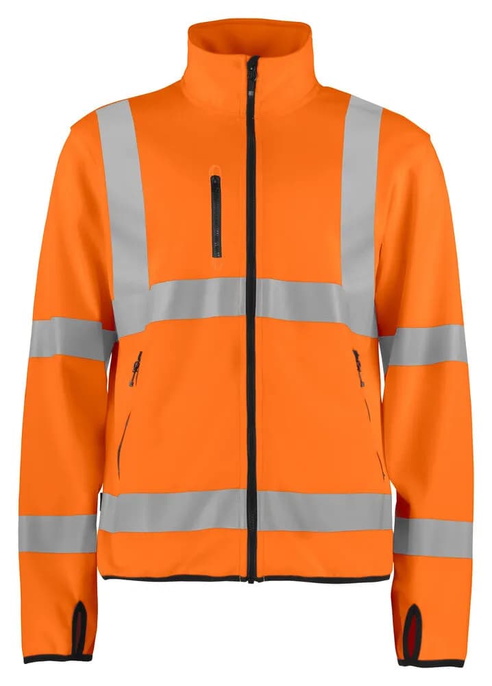 6105 LEICHTE SOFTSHELL JACKE EN ISO 20471 KLASSE 3 - Orange/Schwarz