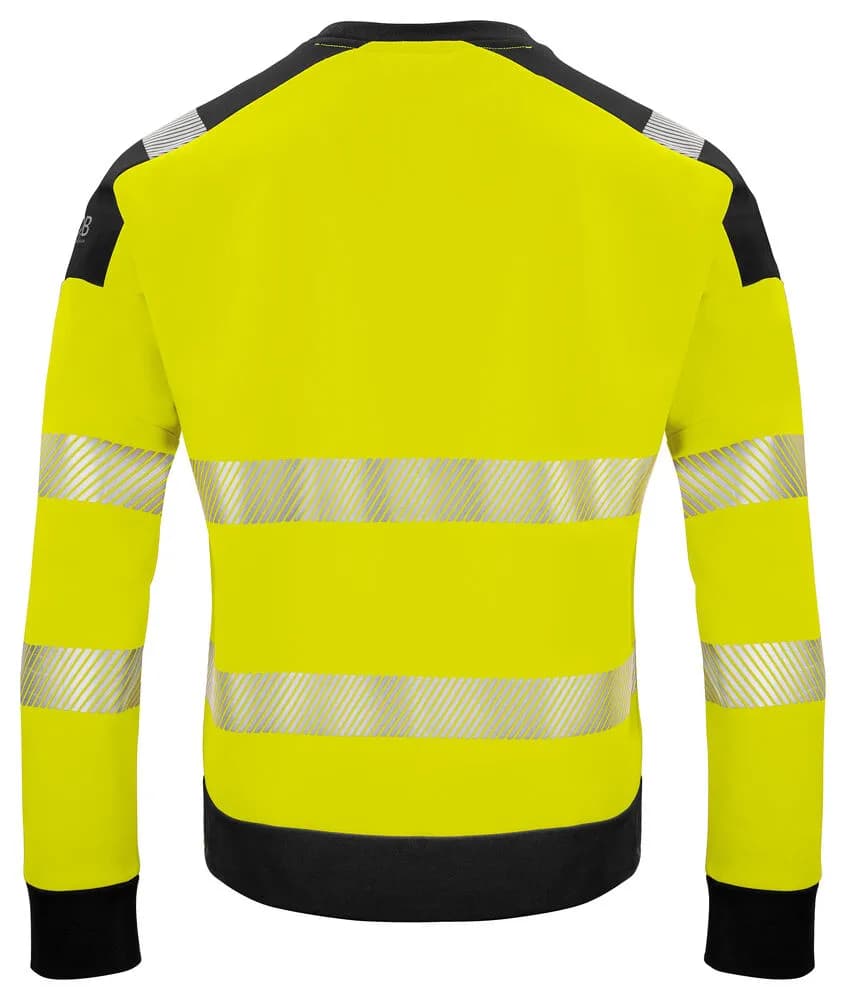 6108 SWEATSHIRT EN ISO 20471 KLASSE 3/2 - Gelb/Schwarz