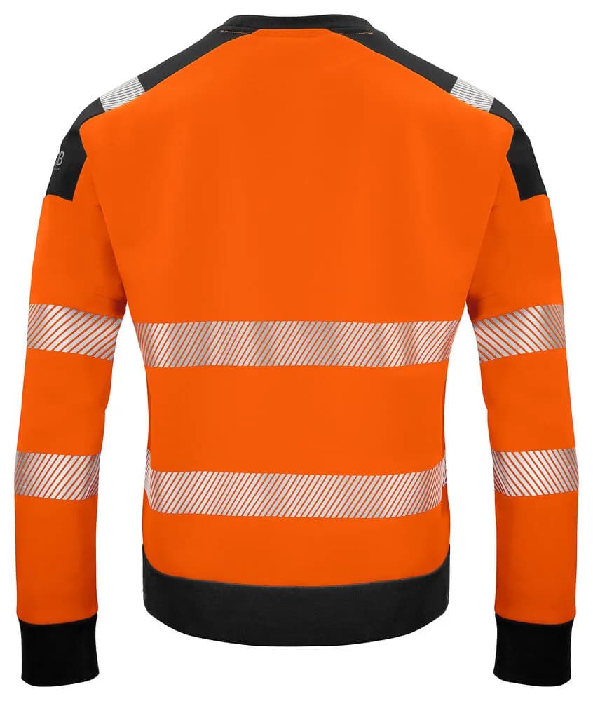 6108 SWEATSHIRT EN ISO 20471 KLASSE 3/2 - Orange/Schwarz