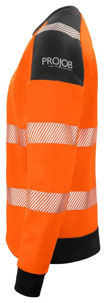 6108 SWEATSHIRT EN ISO 20471 KLASSE 3/2 - Orange/Schwarz