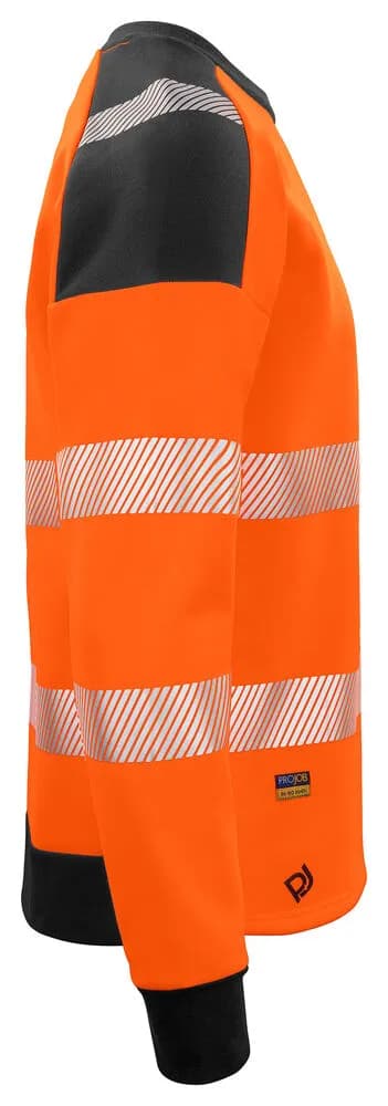 6108 SWEATSHIRT EN ISO 20471 KLASSE 3/2 - Orange/Schwarz