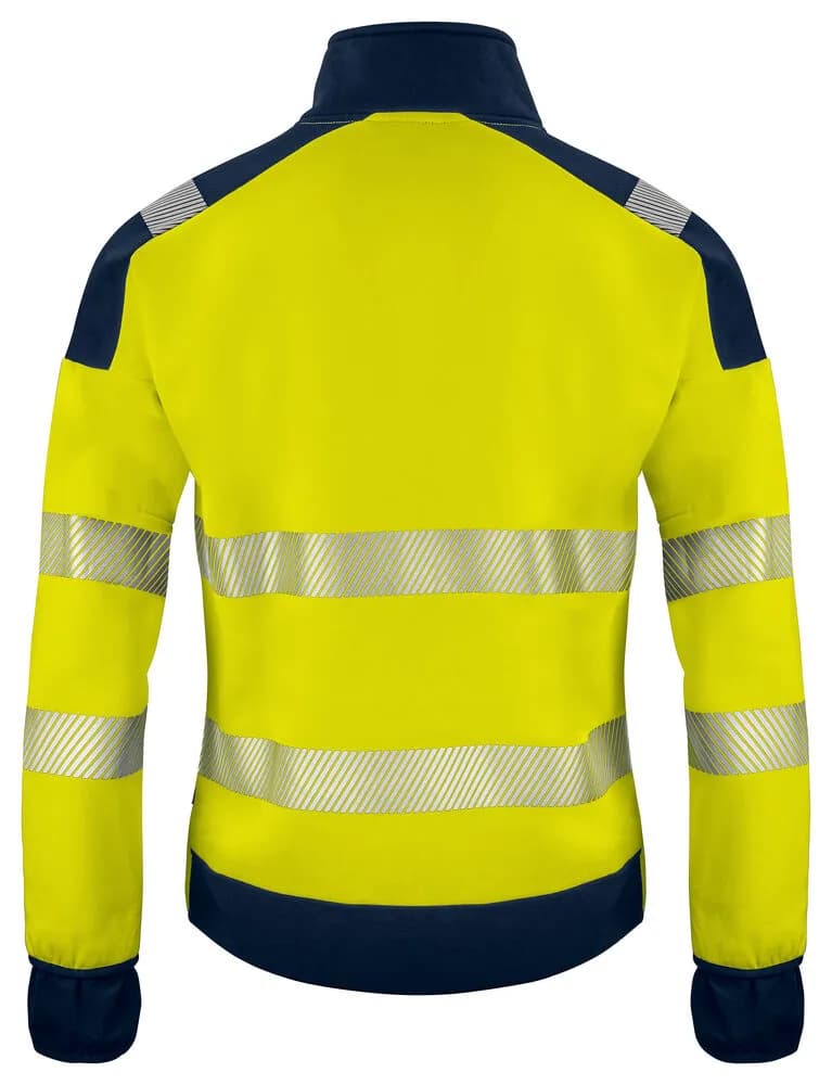 6109 SWEATSHIRT EN ISO 20471 KLASSE 3/2 - Gelb/Marine
