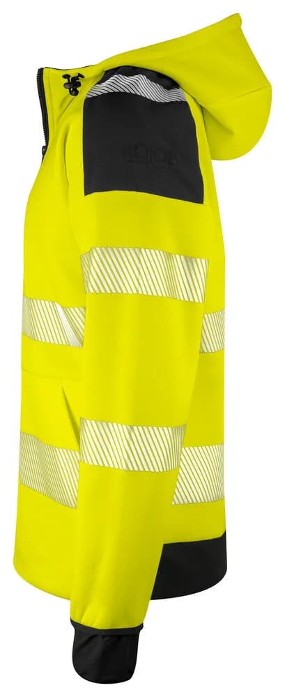 6110 Kapuzenjacke EN ISO 20471 Klasse 3/2 - Gelb/Schwarz