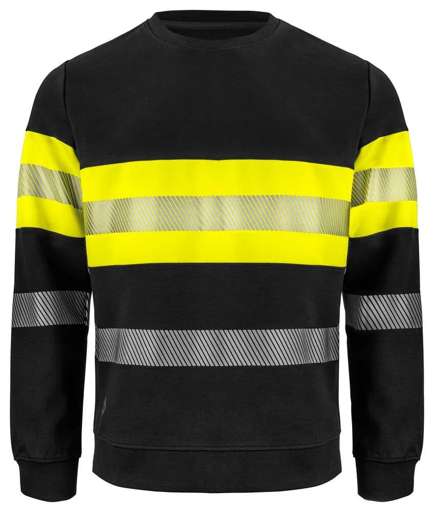 6129 SWEATSHIRT EN ISO 20471 Klasse 1 - Gelb/Schwarz