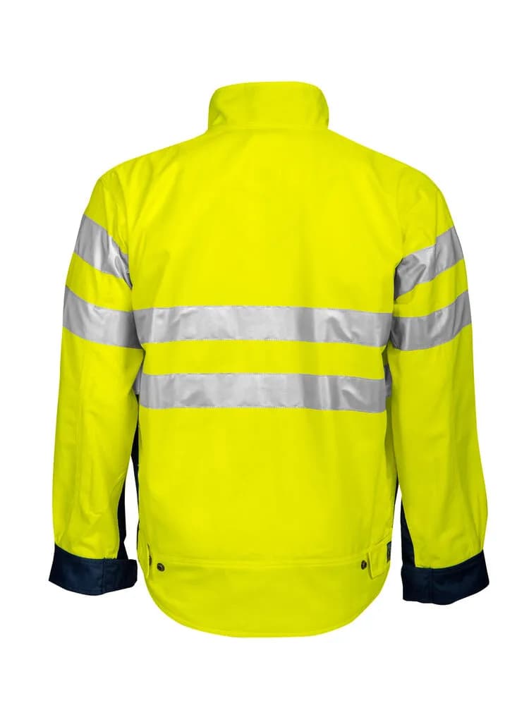 6401 JACKE EN ISO 20471 KLASSE 3 - Gelb/Marine