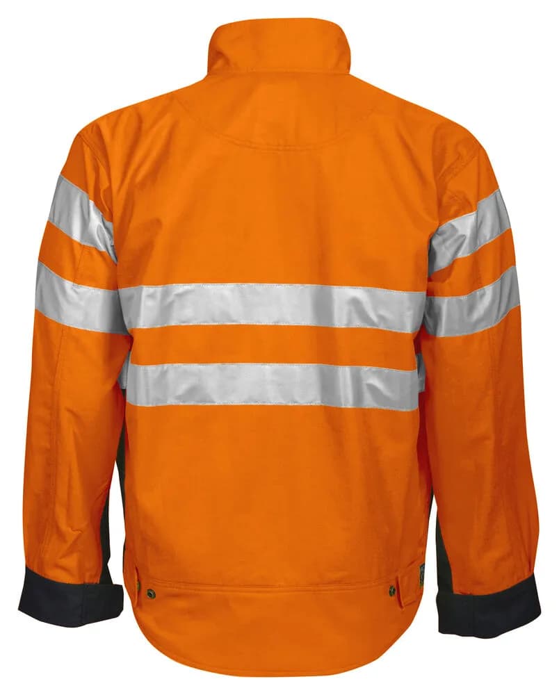 6401 JACKE EN ISO 20471 KLASSE 3 - Orange/Schwarz