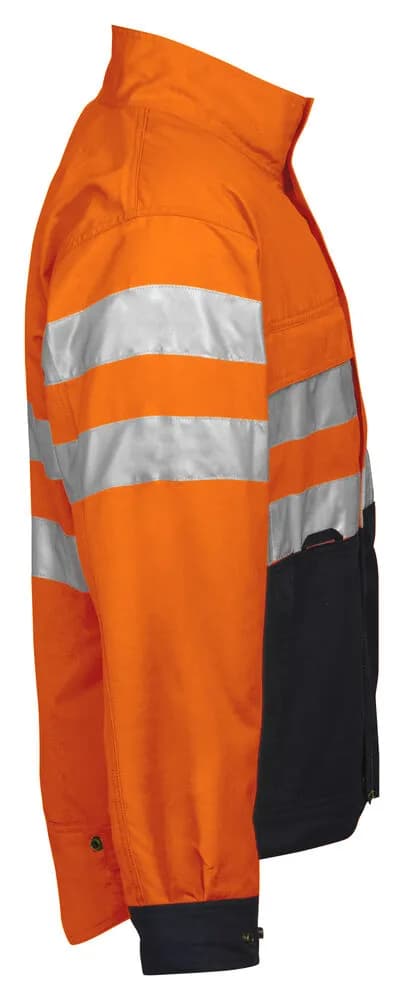 6401 JACKE EN ISO 20471 KLASSE 3 - Orange/Schwarz