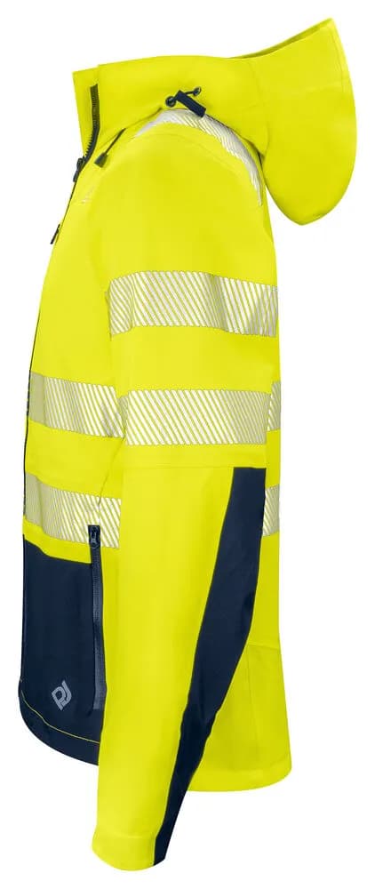 6416 Shelljacke EN ISO 20471 Klasse 3/2 - Gelb/Marine