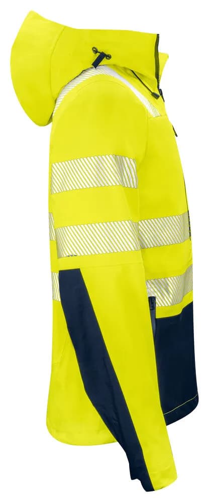 6416 Shelljacke EN ISO 20471 Klasse 3/2 - Gelb/Marine