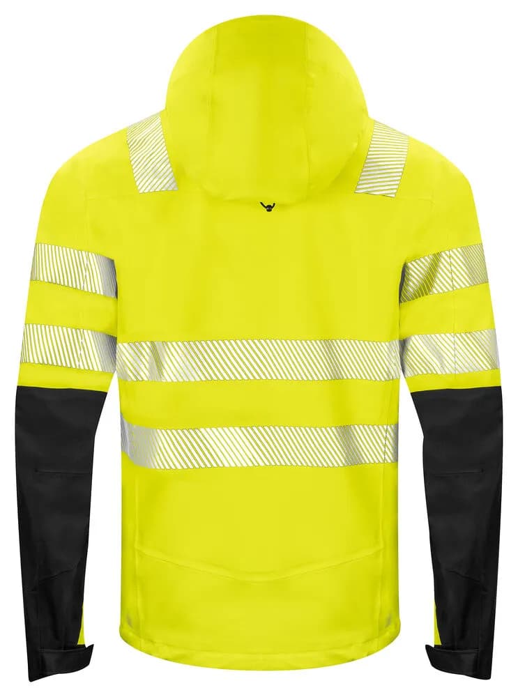 6416 Shelljacke EN ISO 20471 Klasse 3/2 - Gelb/Schwarz