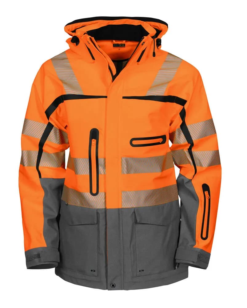 6417 FUNKTIONSJACKE EN ISO 20471 KLASSE 3/2 - Orange/Grau