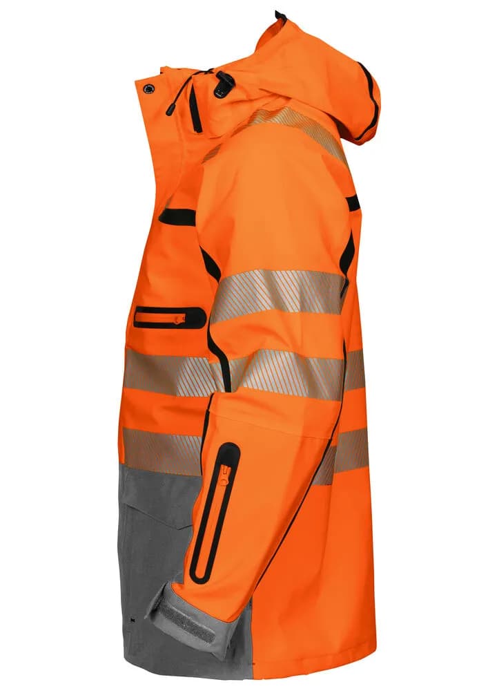 6417 FUNKTIONSJACKE EN ISO 20471 KLASSE 3/2 - Orange/Grau