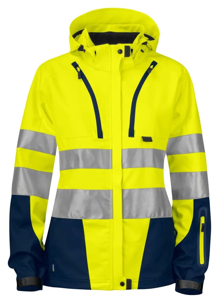 6423 DAMEN JACKE EN ISO 20471 KLASSE 3/2 - Gelb/Marine
