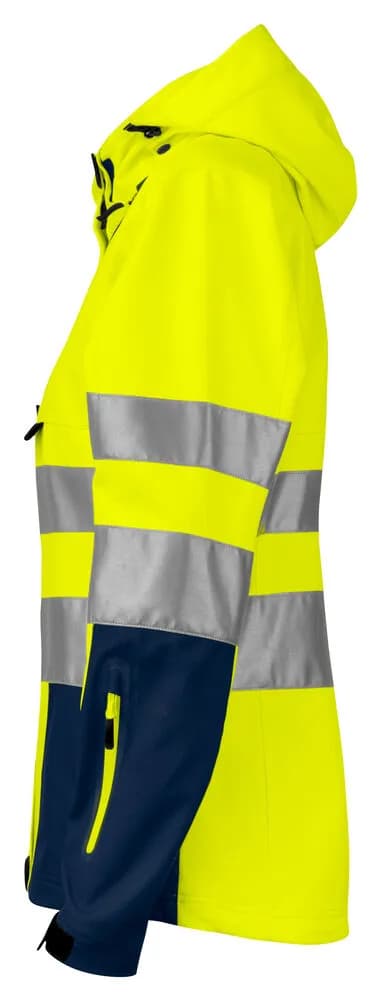 6423 DAMEN JACKE EN ISO 20471 KLASSE 3/2 - Gelb/Marine