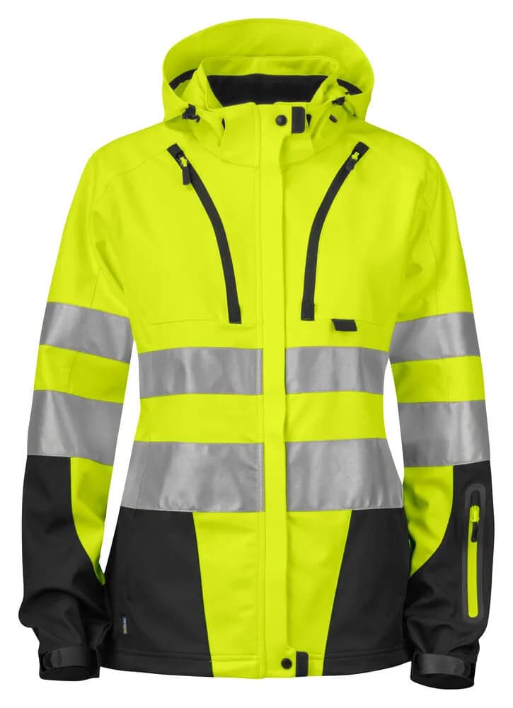 6423 DAMEN JACKE EN ISO 20471 KLASSE 3/2 - Gelb/Schwarz