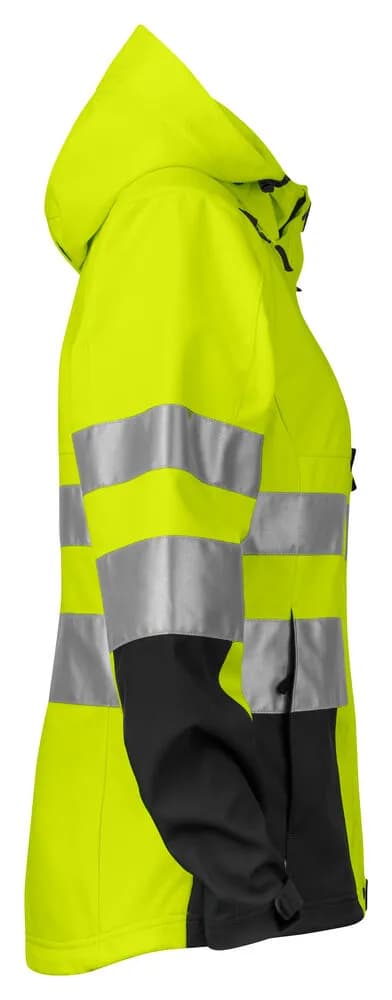 6423 DAMEN JACKE EN ISO 20471 KLASSE 3/2 - Gelb/Schwarz