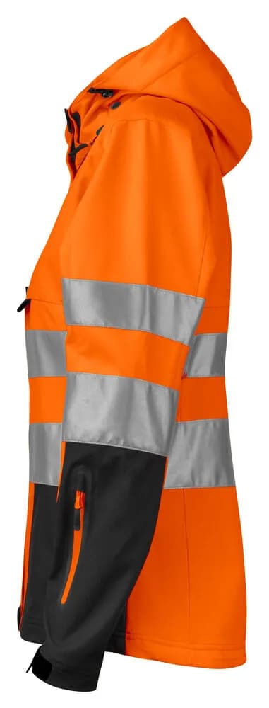 6423 DAMEN JACKE EN ISO 20471 KLASSE 3/2 - Orange/Schwarz