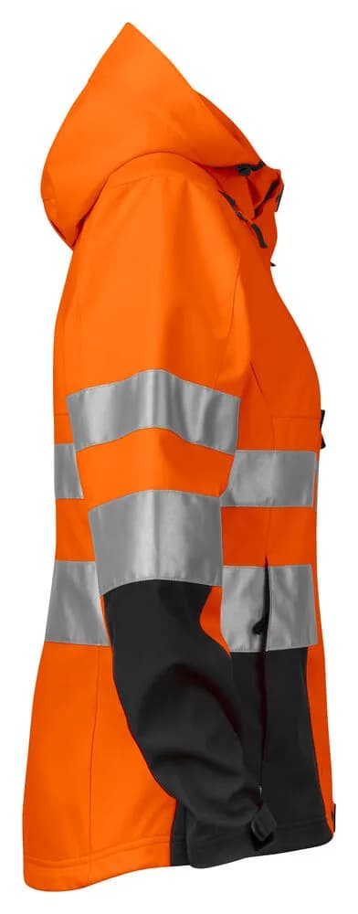 6423 DAMEN JACKE EN ISO 20471 KLASSE 3/2 - Orange/Schwarz