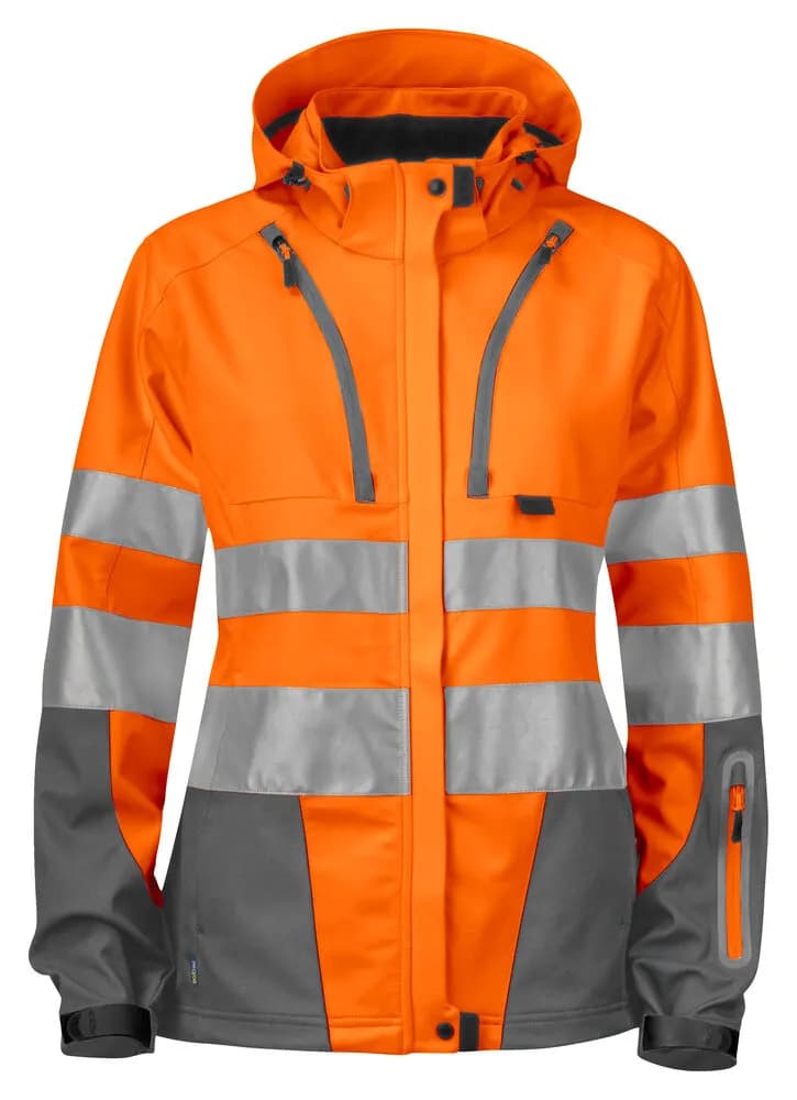 6423 DAMEN JACKE EN ISO 20471 KLASSE 3/2 - Orange/Grau