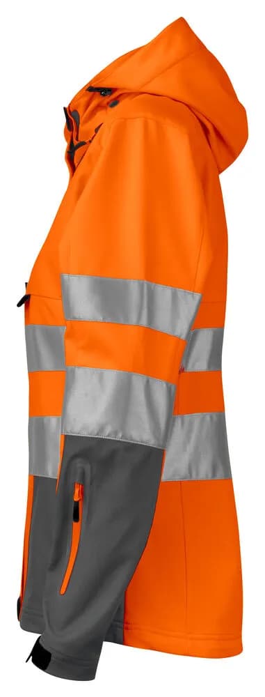 6423 DAMEN JACKE EN ISO 20471 KLASSE 3/2 - Orange/Grau