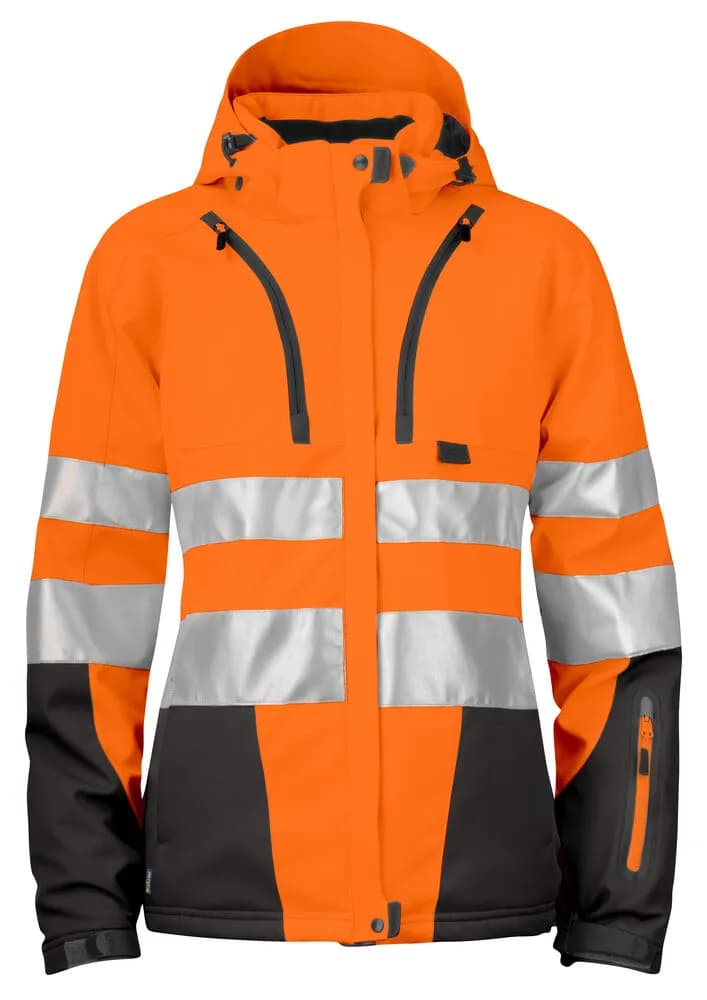 6424 GEFÜTTERTE DAMENJACKE EN ISO 20471 KLASSE 3/2 - Orange/Schwarz