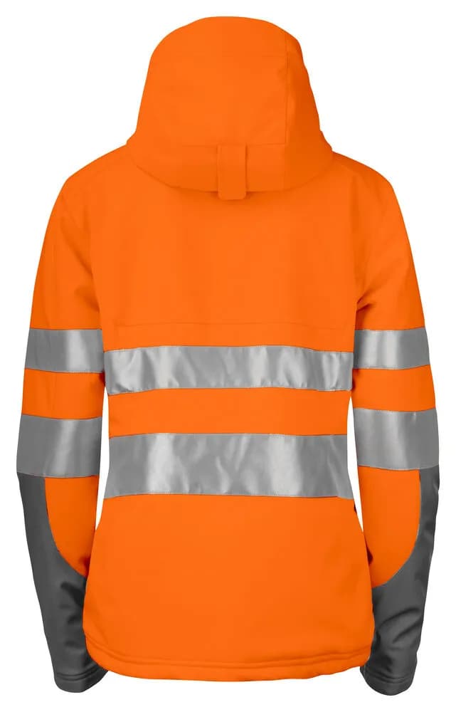 6424 GEFÜTTERTE DAMENJACKE EN ISO 20471 KLASSE 3/2 - Orange/Grau