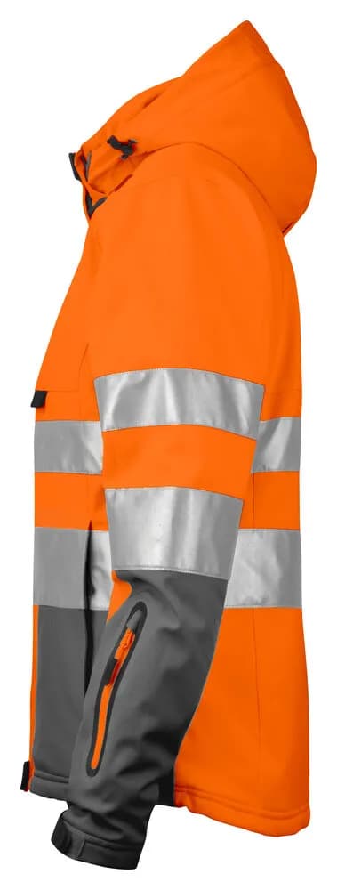 6424 GEFÜTTERTE DAMENJACKE EN ISO 20471 KLASSE 3/2 - Orange/Grau