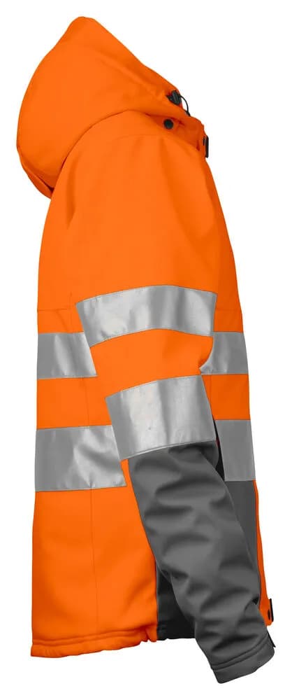 6424 GEFÜTTERTE DAMENJACKE EN ISO 20471 KLASSE 3/2 - Orange/Grau