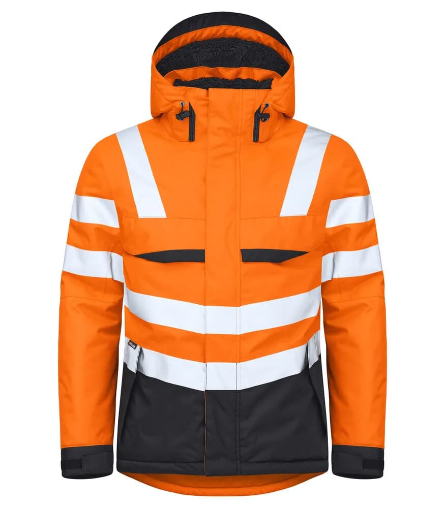 6425 FUNKTIONSJACKE, WATTIERT EN ISO 20471 KLASSE 3 - Orange/Schwarz