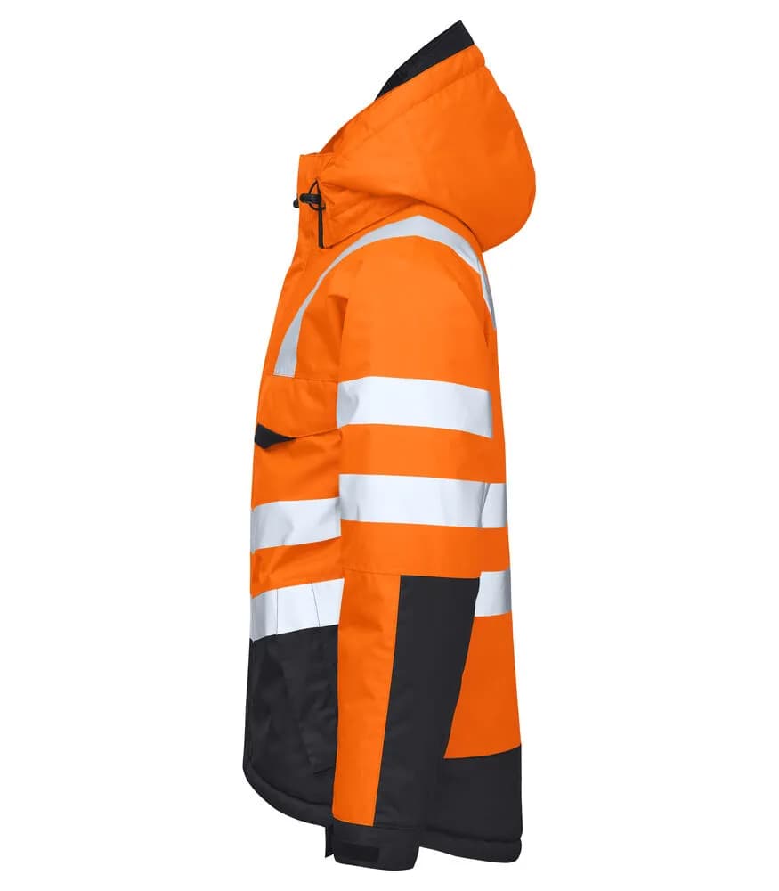 6425 FUNKTIONSJACKE, WATTIERT EN ISO 20471 KLASSE 3 - Orange/Schwarz
