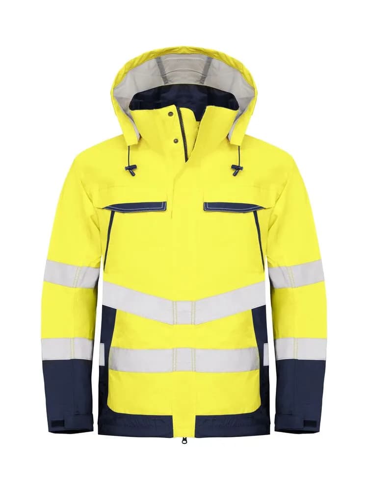 6440 FUNKTIONSJACKE EN ISO 20471 KLASSE 3 - Gelb/Marine