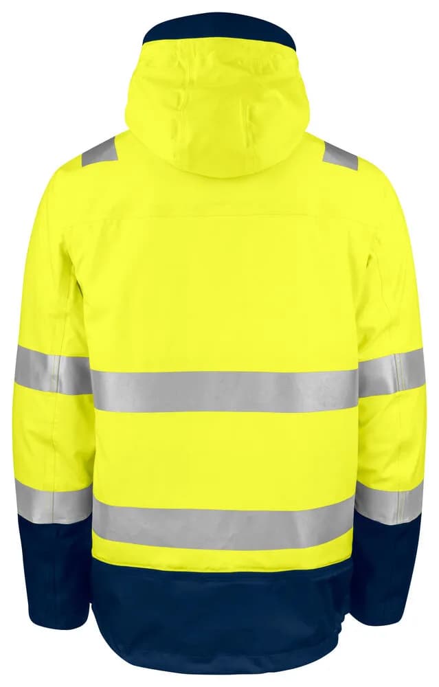 6445 3-IN-1 FUNKTIONSJACKE EN ISO 20471 KLASSE 3/2 - Gelb/Marine