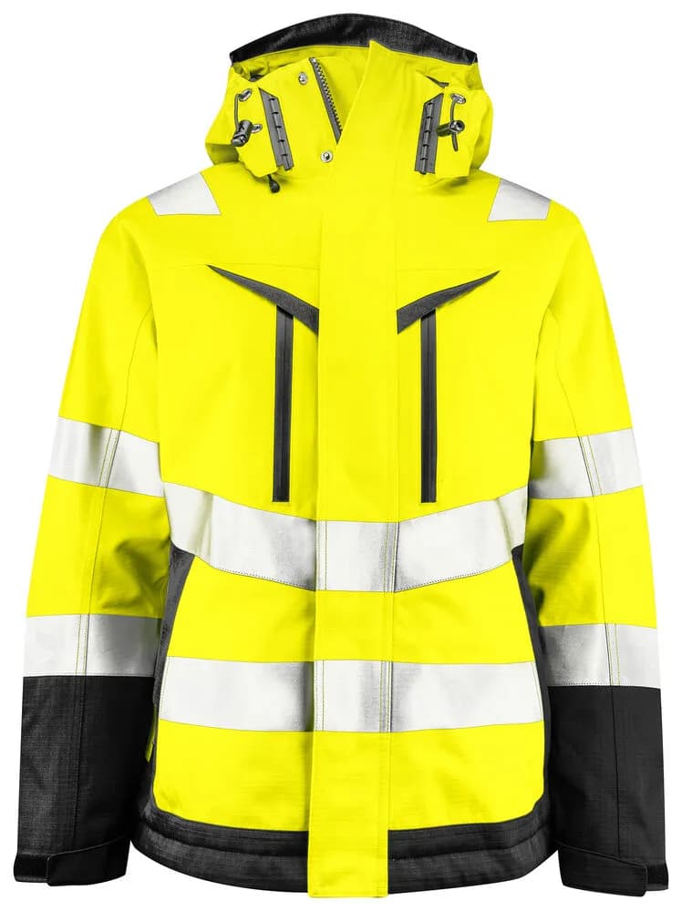 6449 FUNKTIONSJACKE DAMEN EN ISO 20471 KLASSE 2/3 - Gelb/Schwarz