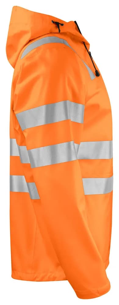 6450 REGENJACKE EN ISO 20471 KLASSE 3 - Orange/Schwarz