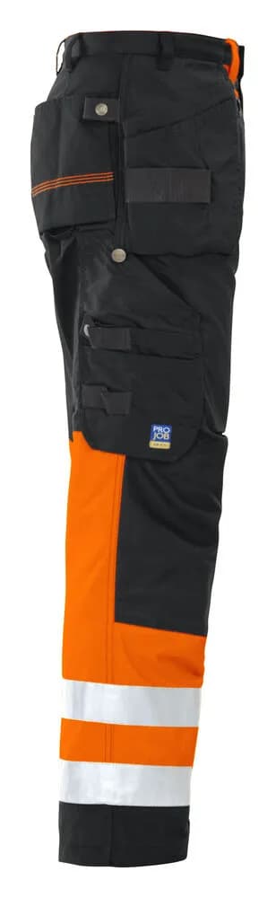 6502 ARBEITSHOSE EN ISO 20471 KLASSE 1 - Orange/Schwarz